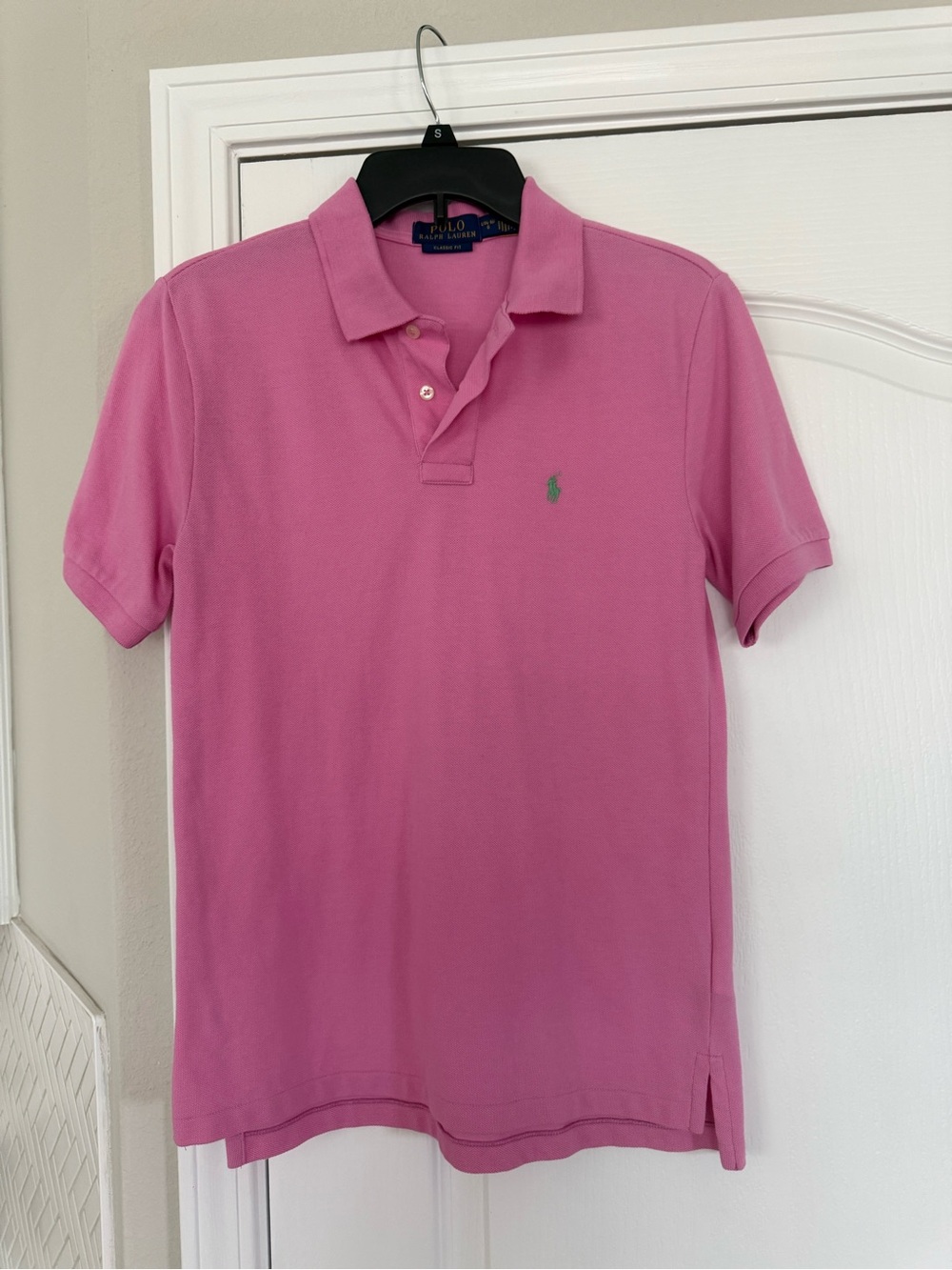 Polo by Ralph Lauren Pink Short-Sleeve Polo with Green Pony
